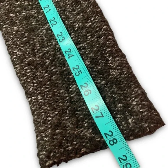 Keren Hart coffee Color cardigan sweater, faux fur collar. Large - Picture 14 of 16